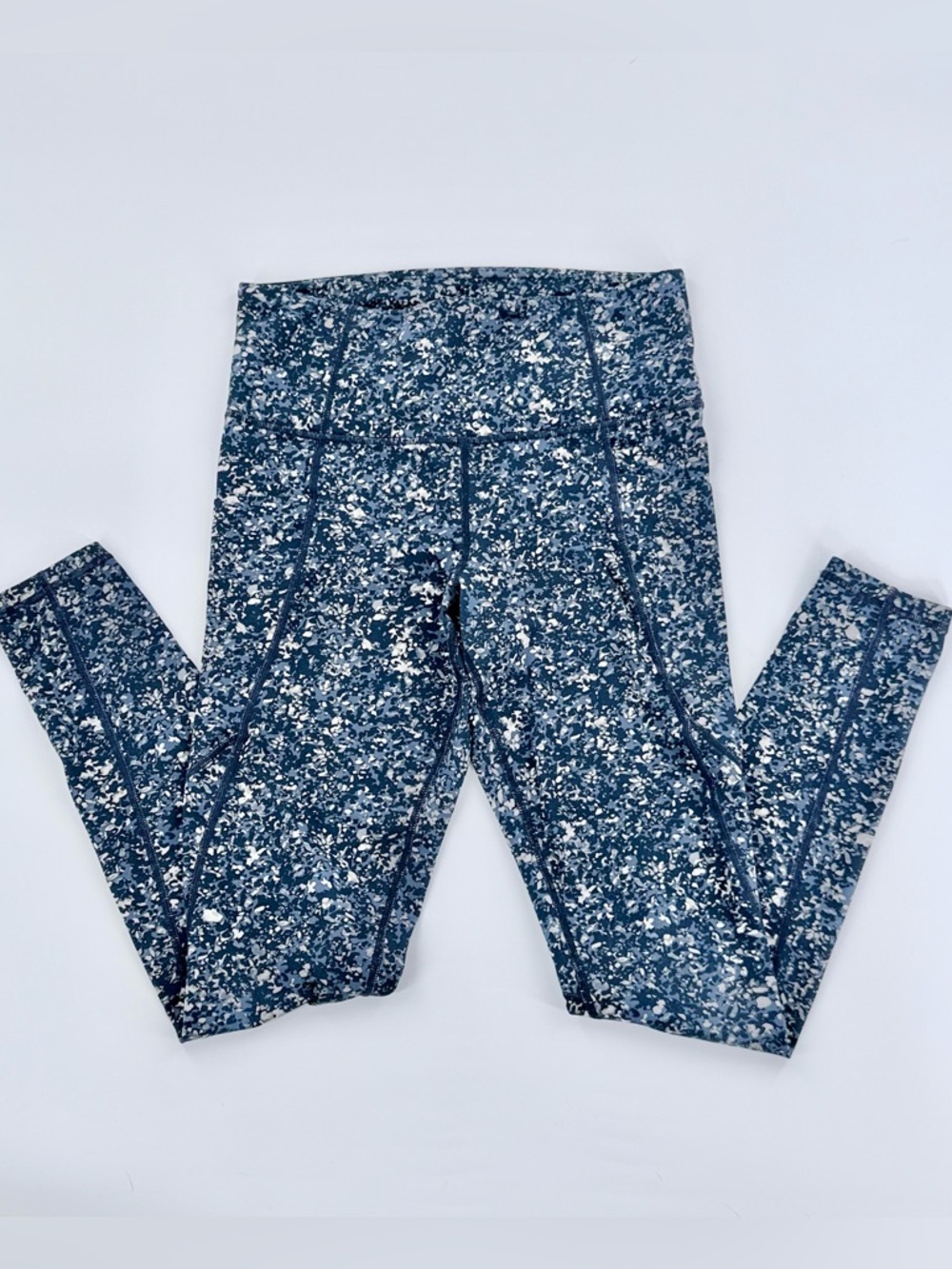 Athleta Leggings Small Blue  High Rise Pocket Workout Yoga Pants Athleisure